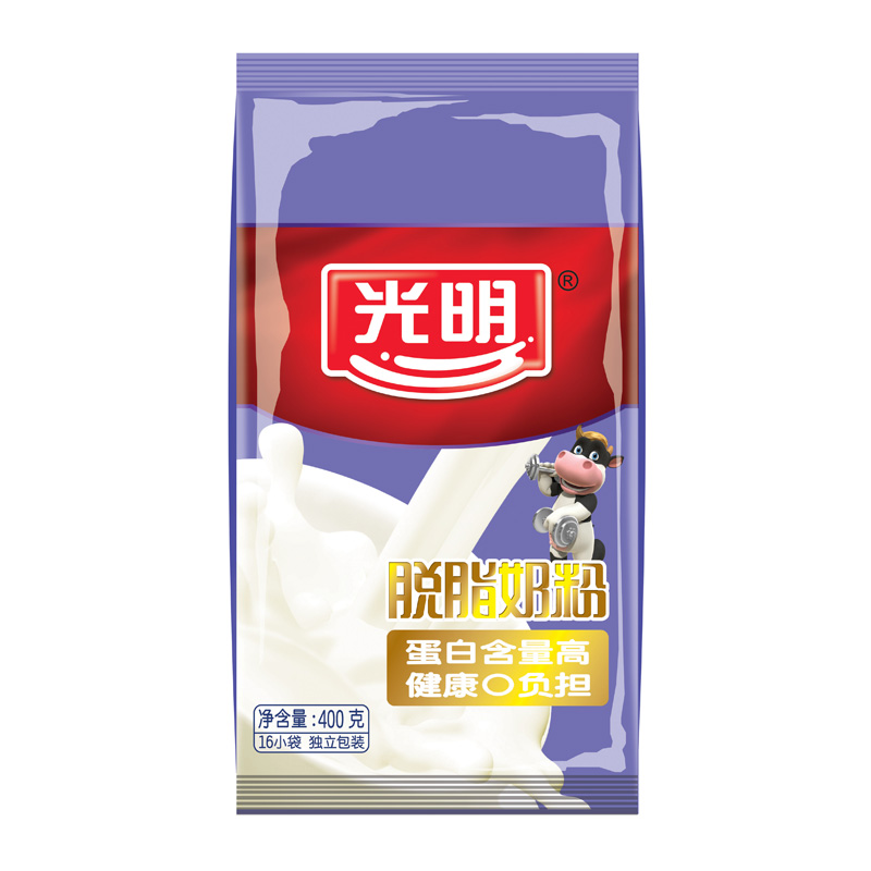 【天猫超市】光明香浓脱脂甜味奶粉小袋装25