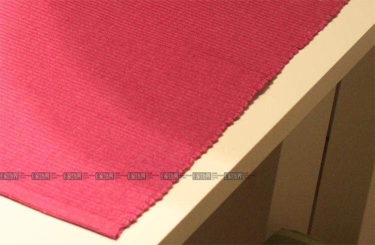 E furniture solid colors rose red simple wind table mat/placemat/cotton insulation pads