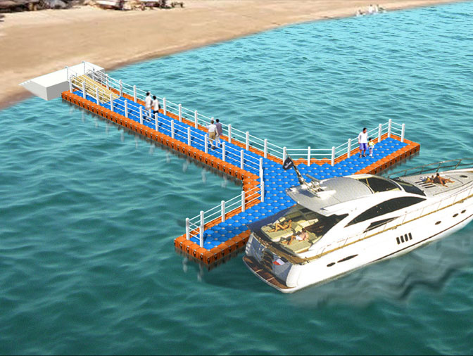 浮筒码头 海上平台 游艇码头 网箱养殖 水上平台 浮动码头 浮箱
