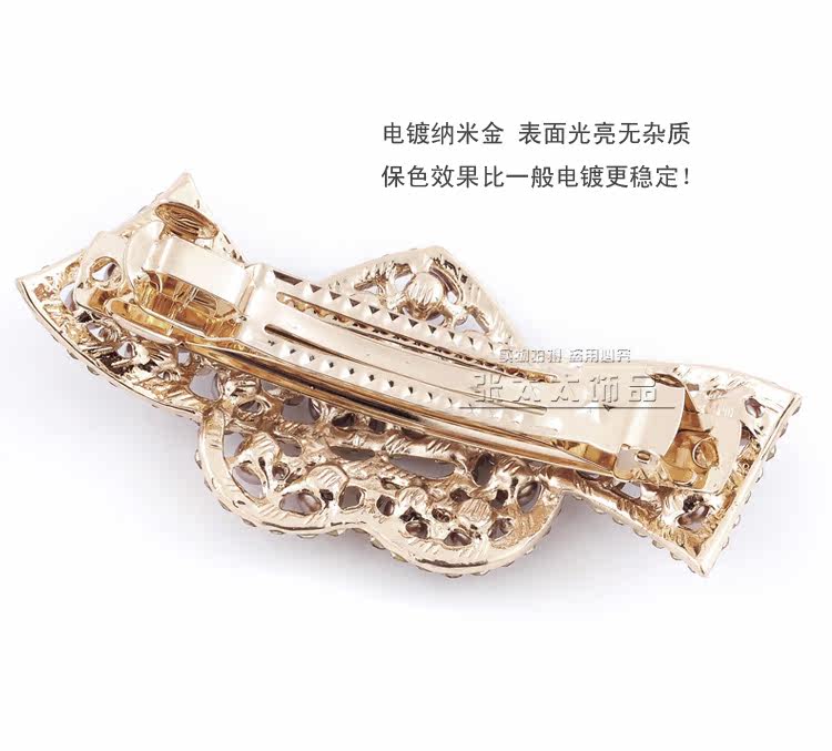 Pearl Rhinestone Heart-shaped Bridal Headdress Hairpins