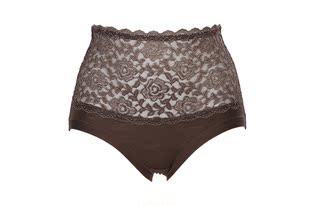 <em>女士内裤</em> 调色<em>莫代尔高腰内裤</em> 大码 女性感透视