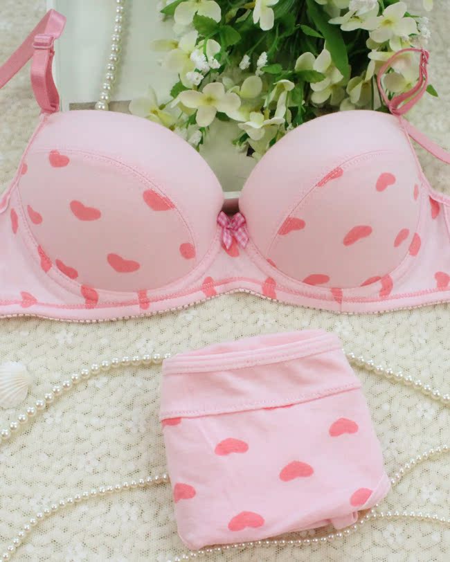 新品日系少女<em>文胸</em>内衣<em>纯棉薄</em>款<em>胸罩</em>青春期女孩