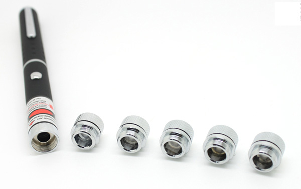 【100mW 红光激光笔 红光满天星 5合一红光笔