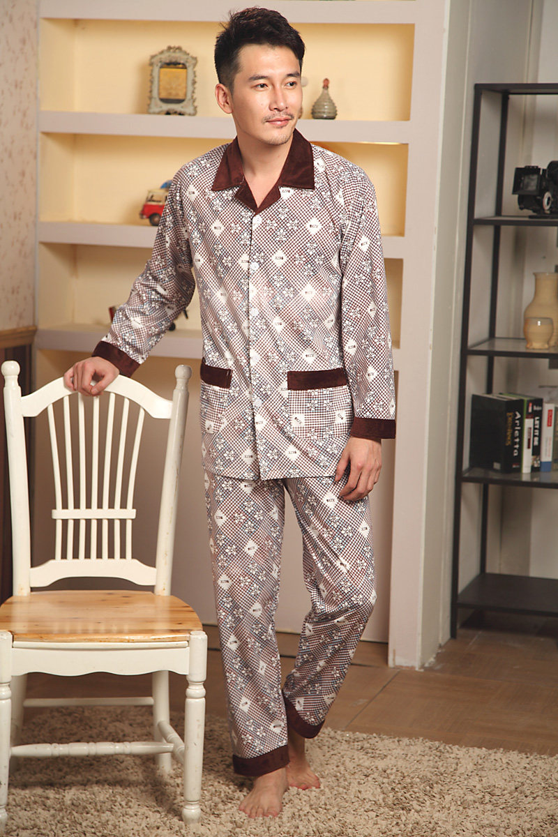【梦依情男<em>睡衣</em>批发 <em>秋冬季</em>加大<em>码</em>休闲家居服