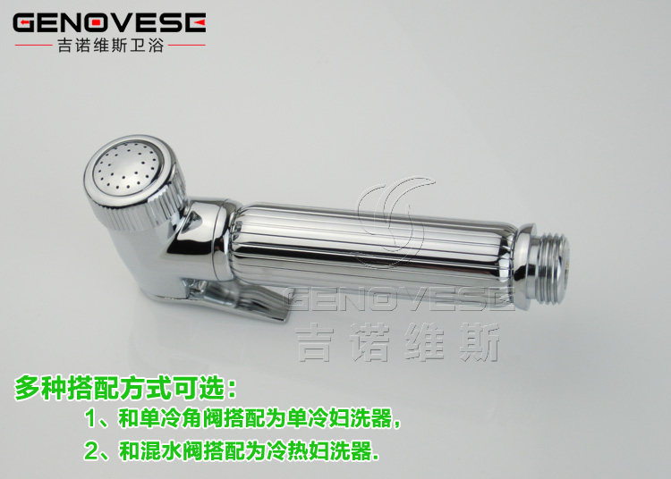 Биде 吉诺维斯 全铜冷热妇洗冲洗器小花洒洁身器二联水龙头带喷枪 Genovese