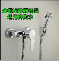 Биде 吉诺维斯 全铜冷热妇洗冲洗器小花洒洁身器二联水龙头带喷枪 Genovese