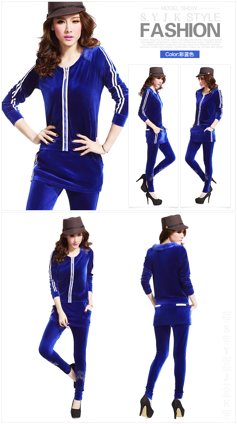Женские толстовки и Кофты Gold velvet sports set female fashion skinny pants skirt casual set sweatshirt twinset Женские толстовки и Кофты Gold velvet sports set female fashion skinny pants skirt casual set sweatshirt twinset