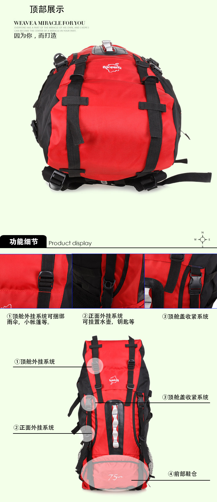 Рюкзак Hongyu outdoor gear Рюкзак Hongyu outdoor gear