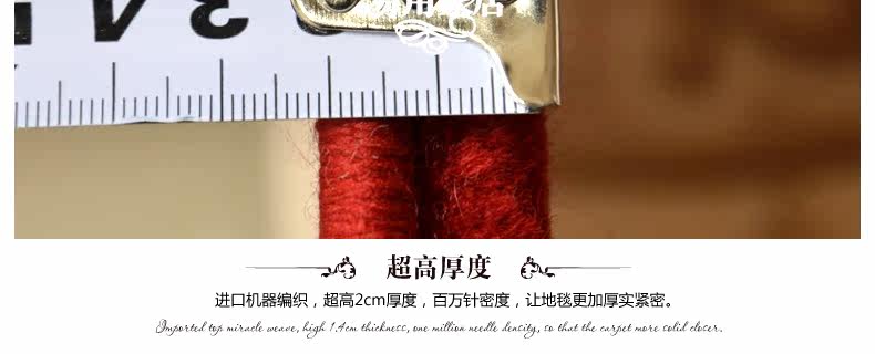 ковер 东升新西兰羊毛地毯欧式客厅茶几垫卧室床边满铺毯加密加大加厚款 Dongsheng XM/004