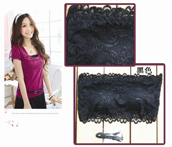 【折800独家优惠】夏季 带胸垫蕾丝花边两<em>穿</em> 