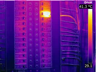 Electrical Panel - FLIR T640 Infrared Image with MSX