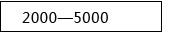 2000 - 5000