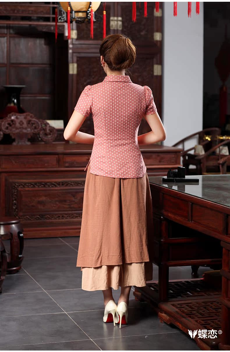 Butterfly Lovers 2015 spring new Chinese female improved stylish dresses T-shirt cotton Ms. Yau Ma Tei Tong with 46,022 pink S pictures, price, brand platters! Elections are good character, the national distribution, so why buy now enjoy more preferential! Health