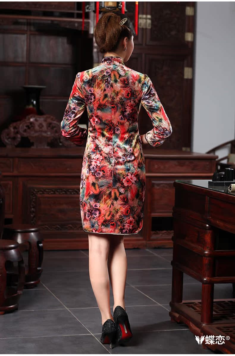 Butterfly Lovers 2015 Autumn new stylish water droplets of improvement for the skirt daily qipao retro of Qipao 48011 lint-free Singing Birds and Fragrant Flowers XXL picture, prices, brand platters! The elections are supplied in the national character of distribution, so action, buy now enjoy more preferential! As soon as possible.