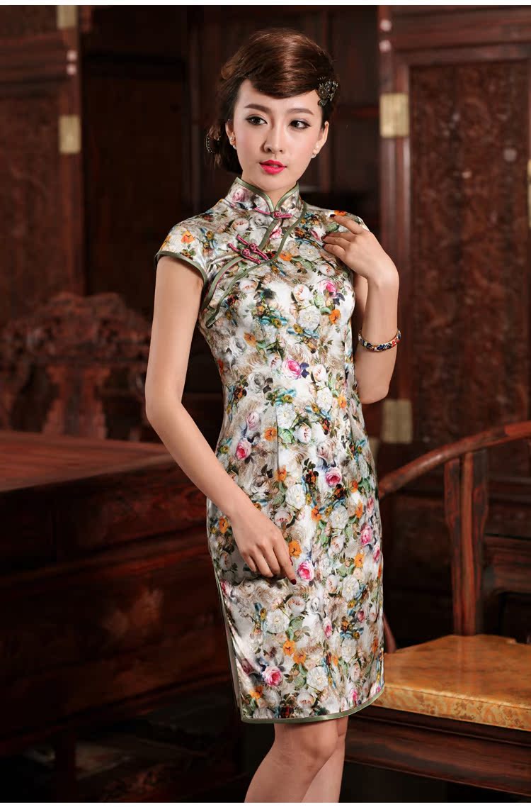 Butterfly Lovers Jiafeng Fairview Park, dream-2015 spring new, improved Stylish retro short, high quality Silk Cheongsam 49,198 figure XXL pictures, price, brand platters! Elections are good character, the national distribution, so why buy now enjoy more preferential! Health