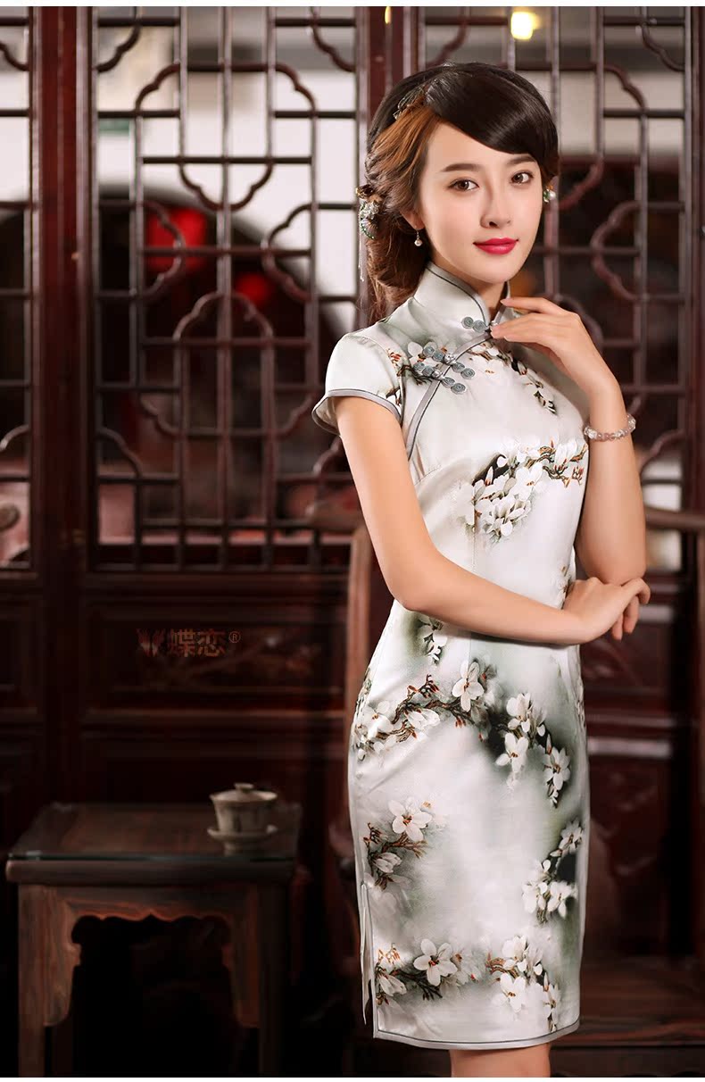 Butterfly Lovers 2015 summer new retro dresses upscale silk stylish improved short-day dresses skirt shown in Figure - pre-sale 7 days XXL pictures, price, brand platters! Elections are good character, the national distribution, so why buy now enjoy more preferential! Health
