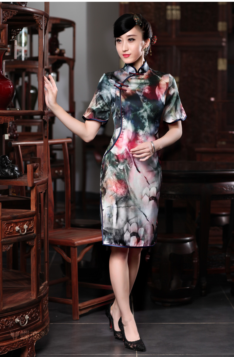 Butterfly Lovers spring 2015 the new improved style does not rule cuff edge dresses daily dress style short-sleeved qipao 49,186 red XXXL pictures, price, brand platters! Elections are good character, the national distribution, so why buy now enjoy more preferential! Health