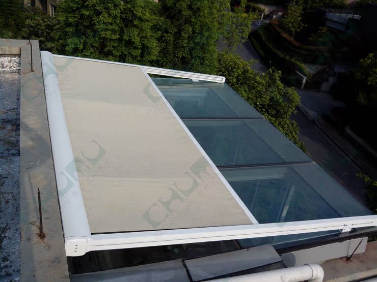 【[厂家批发]电动窗帘 户外天幕帘 户外遮阳篷 阳光房遮阳棚】价格,厂家,图片,窗帘,上海初目装饰有限公司-马可波罗网