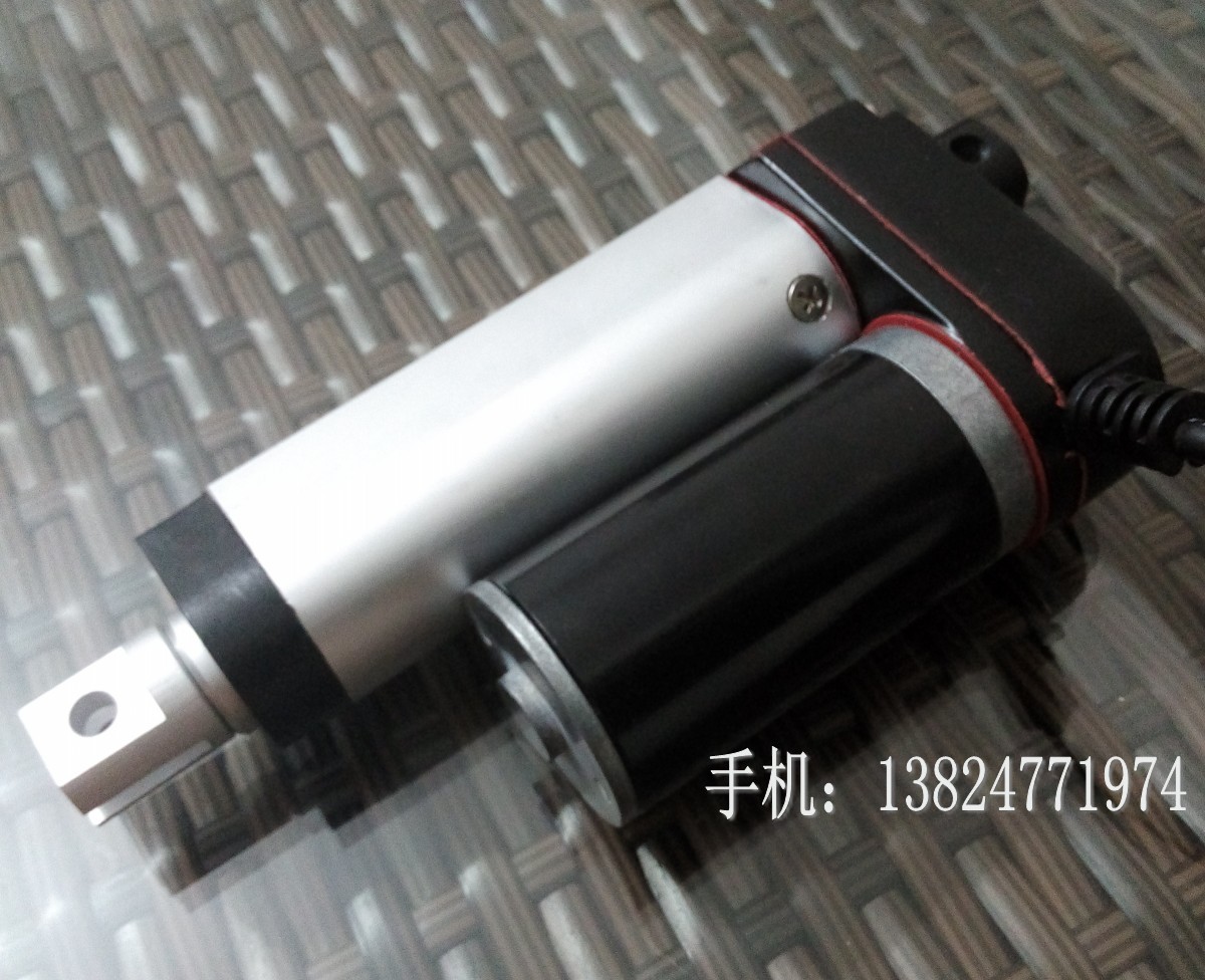 80mm行程10mm/s1000n大推力h型电动推杆器直流电机升降伸缩杆24v