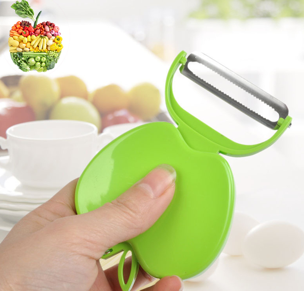 【可折叠苹果型削皮器 苹果刨 水果削皮刀 厨房