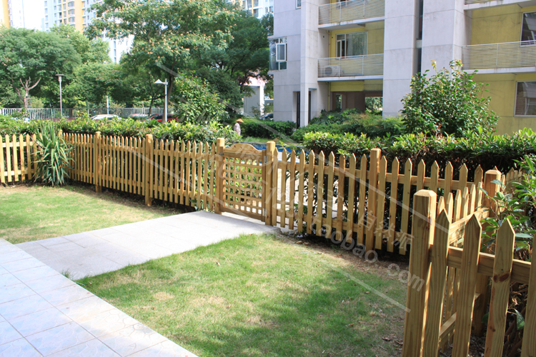 庭院子大型木篱笆栅栏 围栏护栏 木围墙 隔离栏杆苏州制作加工