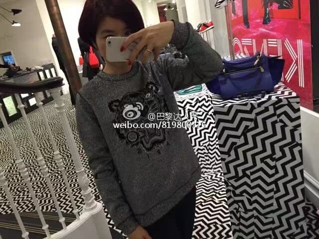 Paris special counter Purchasing agent   KENZO   christmas Limited Edition   Statue of Liberty   iron tower Flash gold   Tiger head Sweater