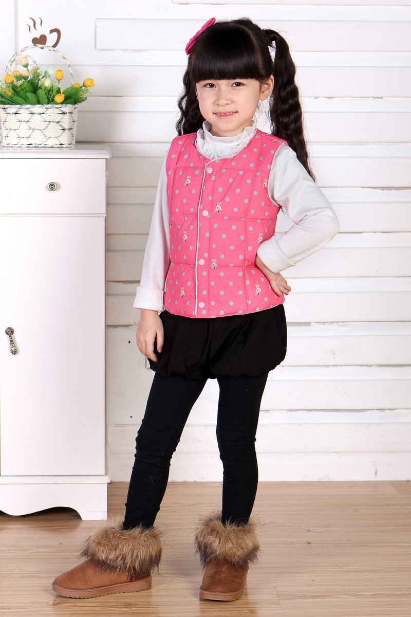 厂家直销时尚新潮<em>女装儿童羽绒</em>服<em>马甲</em>背心内胆
