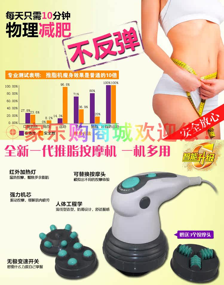 Мини-Массажер 正品颈椎按摩器颈部腰部肩部多功能全身振动揉捏电动按摩棒锤腿仪 Benlce