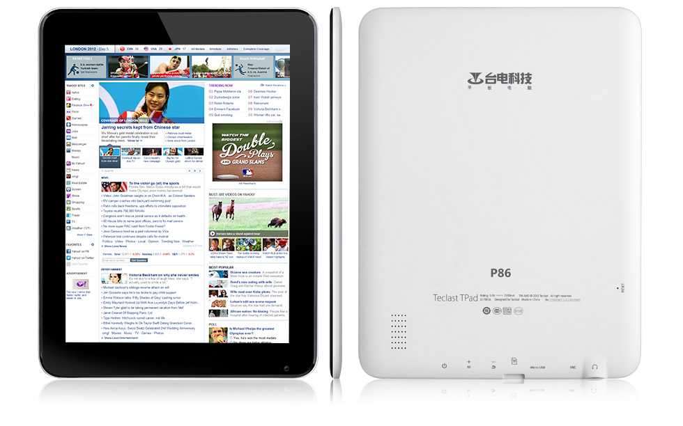 Планшет Teclast --- P86 Планшет Teclast --- P86
