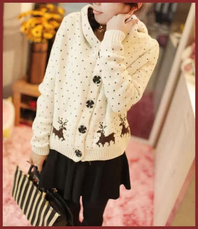 【L207 冬装新款<em>女式毛衣</em> 女式宽松大码<em>加绒</em>加