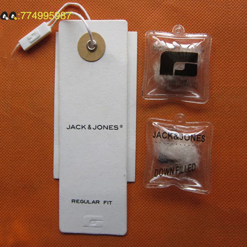 塑料、塑胶标签-厂家订做服装吊牌羽绒服充气