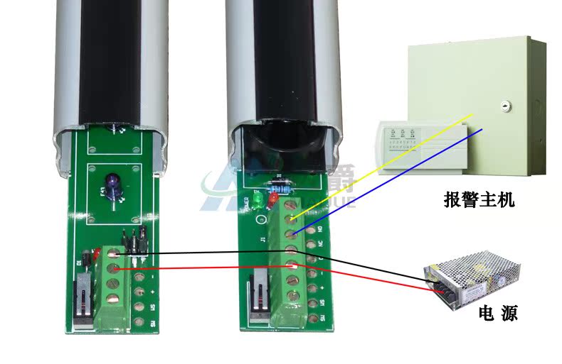 6光束30米红外栅栏光栅探头别墅户外门窗防盗报警器对射探测器