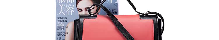 旋转时空系列撞色手提斜跨包