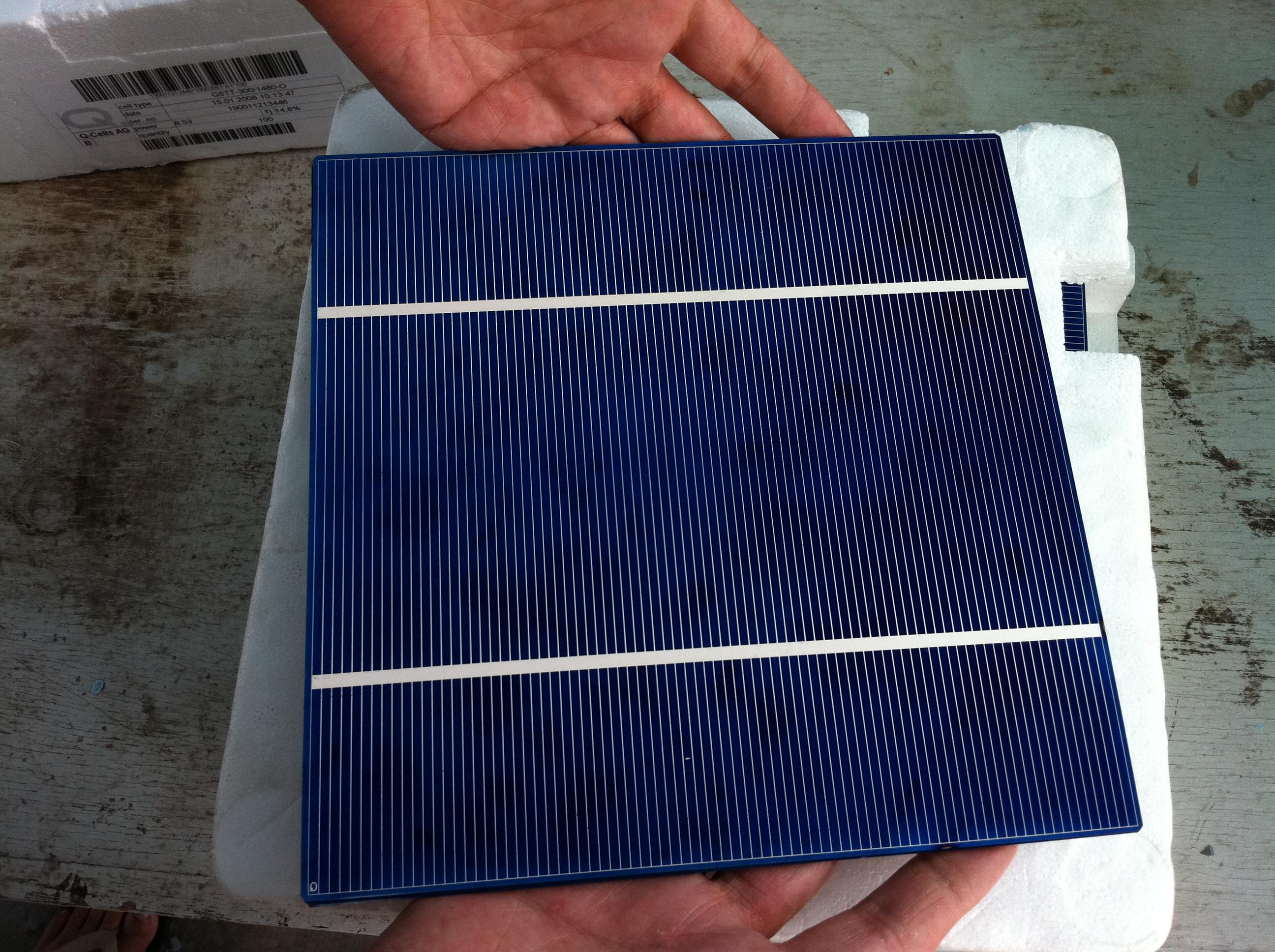 太阳能电池片qcells210210mm超大电池片