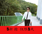 2012春装新款 纯色男士白衬衫 男 长袖 正装衬衣  商务男士衬衫