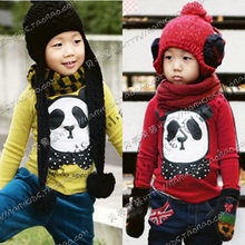 特价2012春装韩版新款熊猫领结男女童装宝宝长袖T恤tx-0105