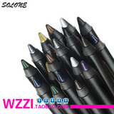 淘金币 正品Solone防水眼线胶笔/眼线笔 不晕染 8色任选 送卷笔刀