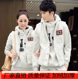 <em>大码女装</em>男装冬装2013新款休闲情侣<em>卫衣三件</em>