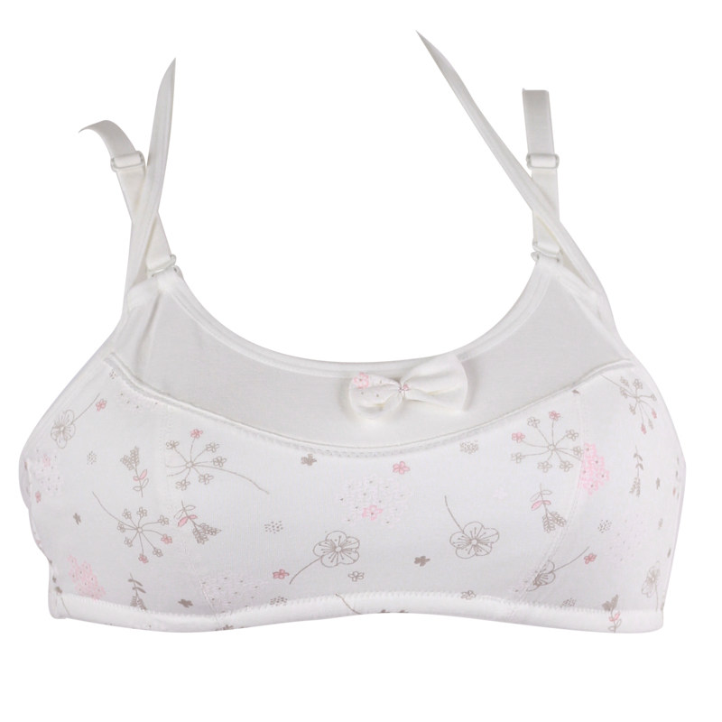 新品 <em>少女文胸</em>纯棉无钢圈背心<em>式系脖</em>可爱学生