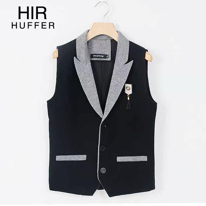 2014春装新款男装 <em>男士马甲</em> 西装领休闲<em>羊毛</em>针