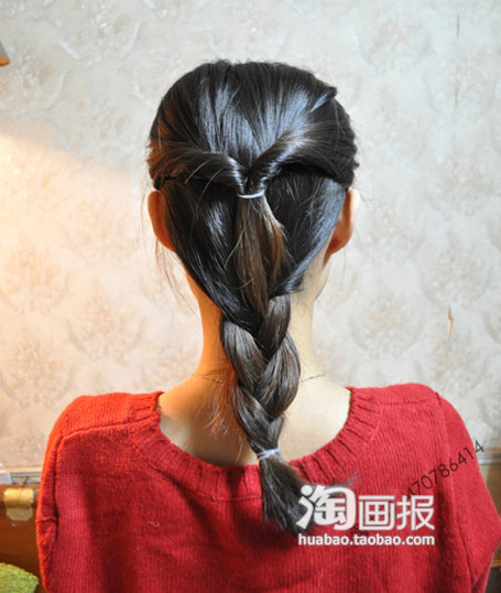 浪漫微卷不花钱 <em>冬天扎头发</em>的方法韩式<em>发型步</em>