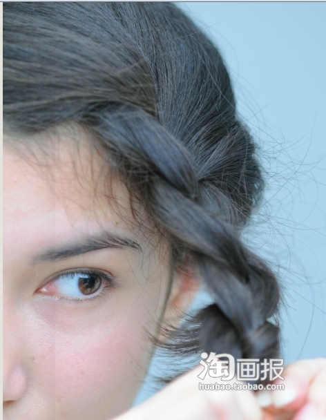 田园<em>长头发造型</em>风超详细<em>少女盘发</em>_gr8ek457_