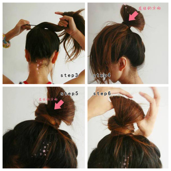 我<em>扎辫子</em>的方法图解的<em>发型</em>我做主!将韩式盘发
