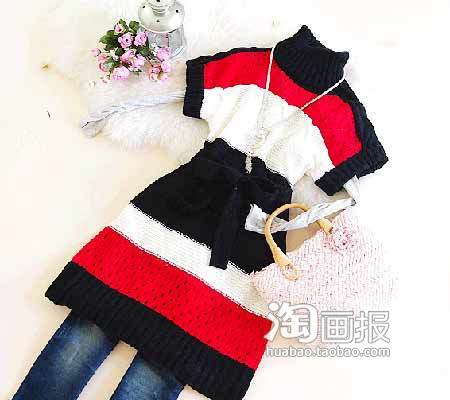 秋装完美公主百搭围巾<em>反针</em>织法甜美<em>毛衣</em>控_s