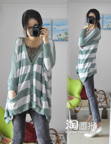 20款淘宝网秋装新款女装倍有范儿针织衫真人