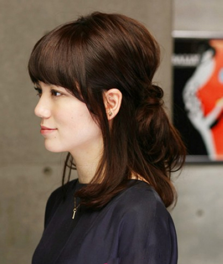 现代女性独立气质OL职业扎发