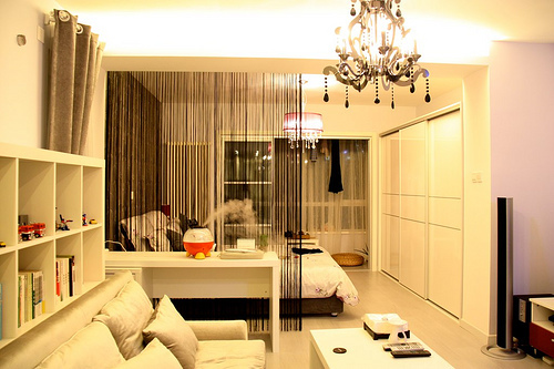 大热天搞装修 60平大开间 很小很精致