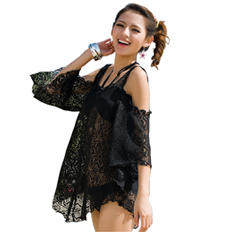小胸聚拢温泉女游泳衣